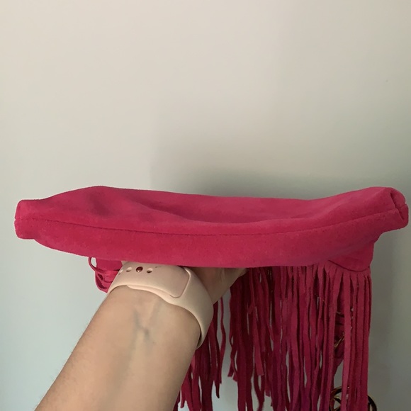 Michael Kors Fuchsia Pink Fringe Crossbody - Picture 6 of 6